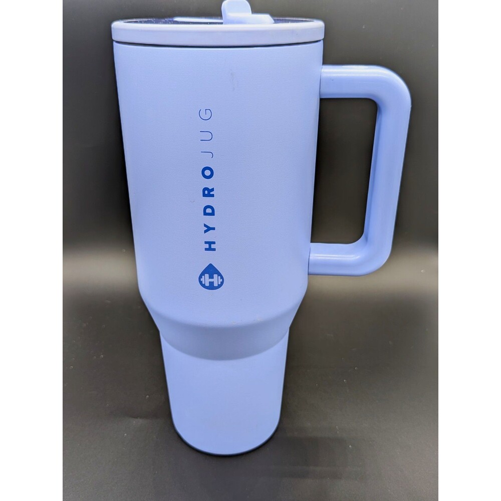 HydroJug Traveler 40 oz Light Blue Insulated Travel Tumbler w/ Handle & Straw
